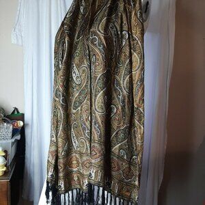 Echo 100% Silk Scarf 16 by 72  inch Long Scarf